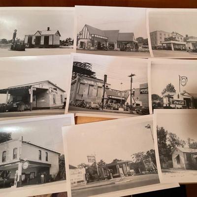Black & White Photos of gas stations