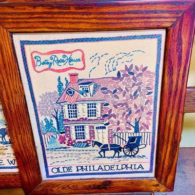 LOT 30: Americana/Colonial Wall Art Including Reproduction of "The Birth of the Flag" by Mosler and More