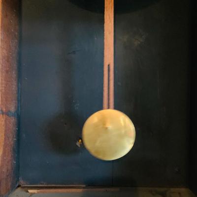 LOT 37: William Gilbert Style Antique Regulator Wood Wall Clock