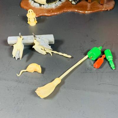 LOT: Vintage Aurora Plastics Universal Monster Toy Models/Kits "The Witch" and Boris Karloff's "Frankinstein;"...