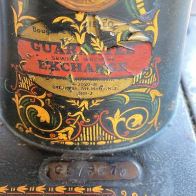 LOT 55: Vintage Singer Sewing Machine