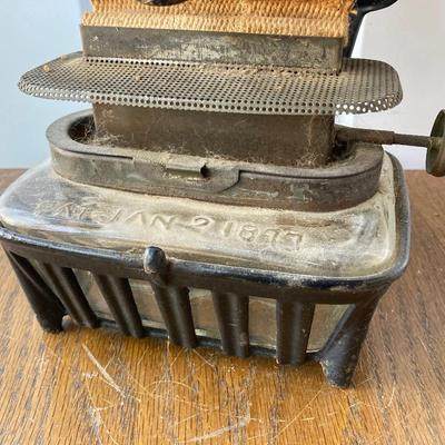 LOT 59: Antique Cast Iron Fairy Queen Stove / Lantern