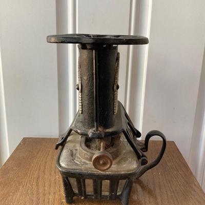 LOT 59: Antique Cast Iron Fairy Queen Stove / Lantern