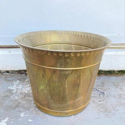 LOT 64: Brass Collection - Made in Holland Pitcher / Spittoon, Foundry Collection India Bucket and Fireplace Tools