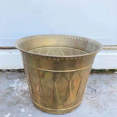 LOT 64: Brass Collection - Made in Holland Pitcher / Spittoon, Foundry Collection India Bucket and Fireplace Tools