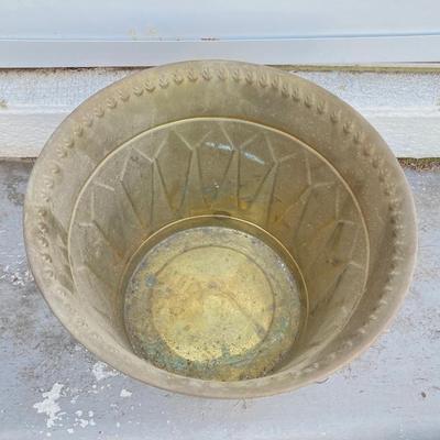 LOT 64: Brass Collection - Made in Holland Pitcher / Spittoon, Foundry Collection India Bucket and Fireplace Tools