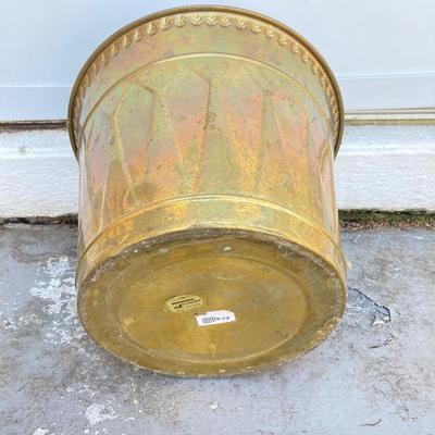 LOT 64: Brass Collection - Made in Holland Pitcher / Spittoon, Foundry Collection India Bucket and Fireplace Tools