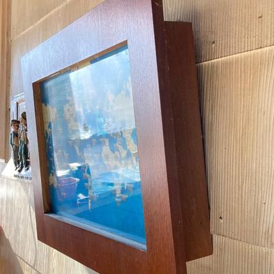 LOT 68: Vintage Electric World Time Framed Wall Clock