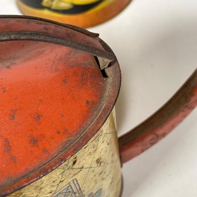 LOT 75: Vintage Children's Toys - Watering Cans, Doll (The Sun Rubber Co / Ruth E Newton), Wooden Cart, Books and More