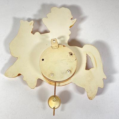 LOT 76: Vintage Woody Woodpecker Clock (Columbia Time Products), Popeye and Wimpy Ramp Walking Toy by Marx and Huckleberry Hound and His...