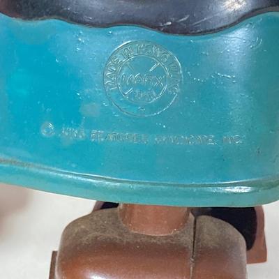 LOT 76: Vintage Woody Woodpecker Clock (Columbia Time Products), Popeye and Wimpy Ramp Walking Toy by Marx and Huckleberry Hound and His...