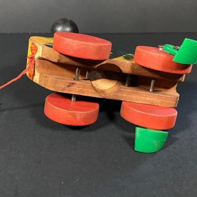 LOT 78: Vintage Fisher Price / Playschool Toys - Old Lady Shoe, Grandpa Frog and Bell Stack