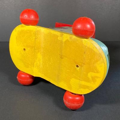 LOT 78: Vintage Fisher Price / Playschool Toys - Old Lady Shoe, Grandpa Frog and Bell Stack