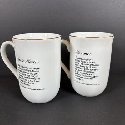 LOT 82: Tea-Time: McCormick Tea Baltimore, Md Teapot, Walkers of London Teapot & Mugs, Thomas Kinkade Mug, Norman Rockwell Mugs Set...