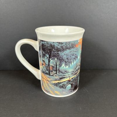 LOT 82: Tea-Time: McCormick Tea Baltimore, Md Teapot, Walkers of London Teapot & Mugs, Thomas Kinkade Mug, Norman Rockwell Mugs Set...