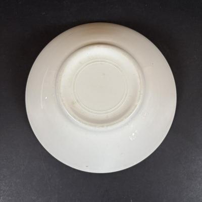 LOT 84: Vintage Wooden Recipe Box, White Iroquois China, Buffalo China, Green Creamers & Custard Cup, Chef Recipe Tin &n More