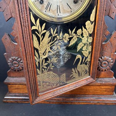 LOT 85: Antique Wm. L. Gilbert Clock Co. Palor Mantle Clock
