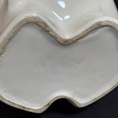 LOT 95: Vintage McCoy Pillsbury Dough Boy "Bobby the Baker" Ceramic Cookie Jar & Norcrest Lollipop Holder