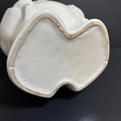 LOT 95: Vintage McCoy Pillsbury Dough Boy "Bobby the Baker" Ceramic Cookie Jar & Norcrest Lollipop Holder