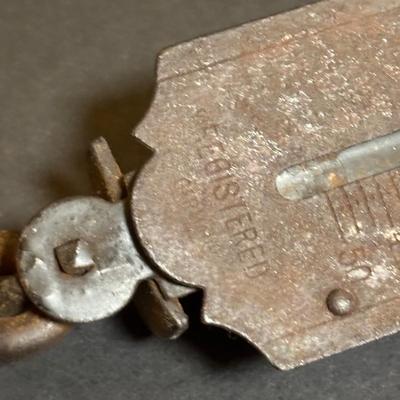 LOT 98: Vintage Canning Jars & Valley Dairy Milk Bottle, Pocket Balance Hanging Scale made in Germany, Iron Wall Match Holder &...