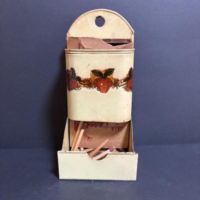 LOT 98: Vintage Canning Jars & Valley Dairy Milk Bottle, Pocket Balance Hanging Scale made in Germany, Iron Wall Match Holder &...