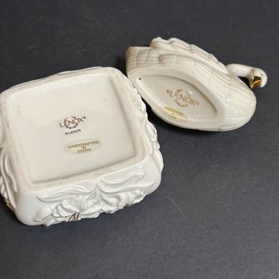 LOT 101: Lenox Collection: Butterfly Meadow Stackable Tea for One including Teapot Tea Pot, Teacup & Teabag Holder, Mickey Mouse,...