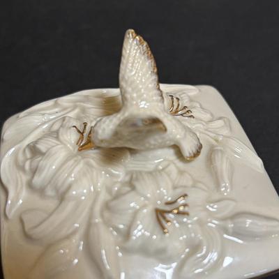 LOT 101: Lenox Collection: Butterfly Meadow Stackable Tea for One including Teapot Tea Pot, Teacup & Teabag Holder, Mickey Mouse,...