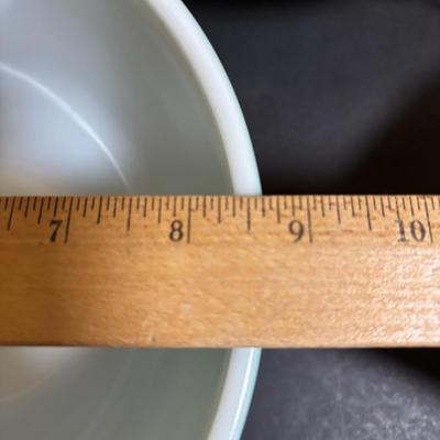 LOT 103: Pyrex Collection: Hamilton Beach White Mixing Bowl, Golden Hearts Casserole w/Warming Cradle, Early American Casserole Dish...