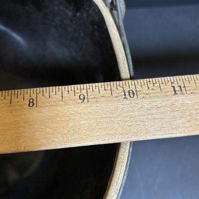 LOT 105: Vintage Brown Glazed Stoneware Mixing Bowls