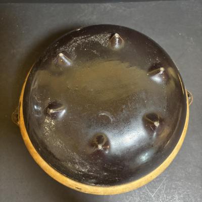 LOT 105: Vintage Brown Glazed Stoneware Mixing Bowls