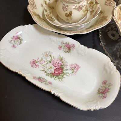 LOT 106: Antique Porcelain OHME Hermann Old Ivory Silesia Germany China, Octagonal Teapot by Gibbons of England, Electric Teapot, Bavaria...