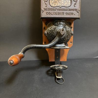LOT 107: Antique Golden Rule Coffee Grinder Citizen Wholesale Supply Company - Hand Cranked