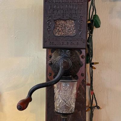 LOT 107: Antique Golden Rule Coffee Grinder Citizen Wholesale Supply Company - Hand Cranked