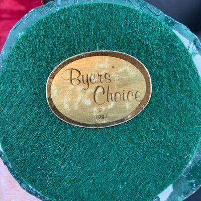 LOT 115: Collection of Four (4) Vintage Byers Choice Caroler Two (2) Women with Muff Hand Warmers and Two (2) Men with Sheet Music all...