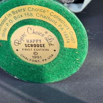 LOT:116: Lot of Three (3) Byers Choice Caroler and a Byers Choice Cat - Includes The Nutcracker's Drosselmeier, Happy Scrooge and...