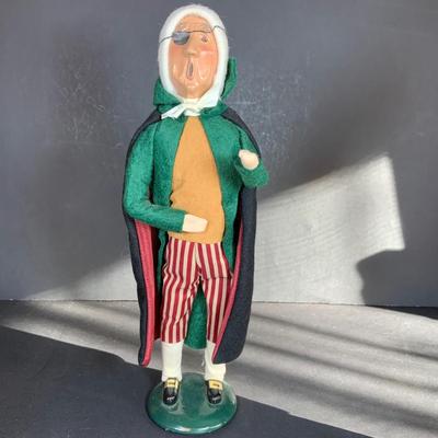 LOT:116: Lot of Three (3) Byers Choice Caroler and a Byers Choice Cat - Includes The Nutcracker's Drosselmeier, Happy Scrooge and...