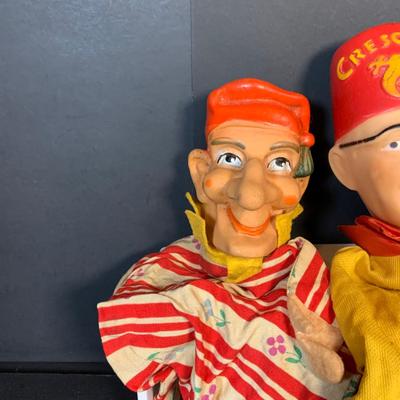 LOT 117: Collection of Children's Hand Puppet with Plastic Character Faces