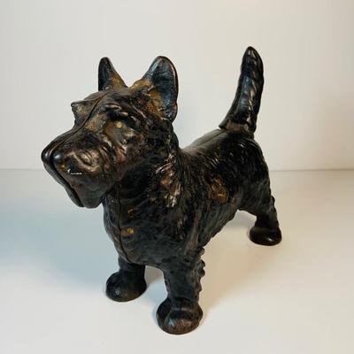 LOT121: Cast Iron Scottie Dog Door Stop