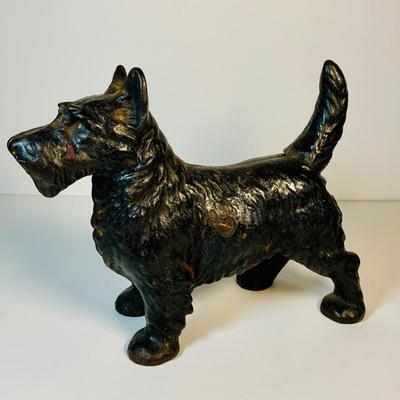LOT121: Cast Iron Scottie Dog Door Stop