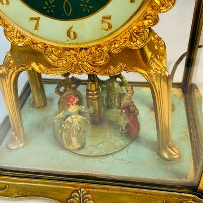 LOT 123: Vintage Electric United Motion Mantle Clock Model No. 990 Victorian Dancers