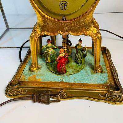 LOT 123: Vintage Electric United Motion Mantle Clock Model No. 990 Victorian Dancers