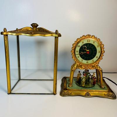 LOT 123: Vintage Electric United Motion Mantle Clock Model No. 990 Victorian Dancers