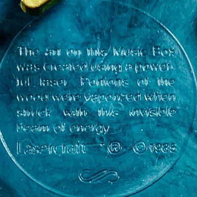 LOT 126: Collection of Wooden Music Boxes Including a Grand Piano Shaped Box, a Floral Inlay Box by Reuge and Lasercraft Carved Music Box