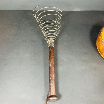 LOT 131: Vintage and Unusual Kitchen Gadgets; Planter’s Peanuts Serving Bowls and a Perfection Nutcracker and Wooden Bowl