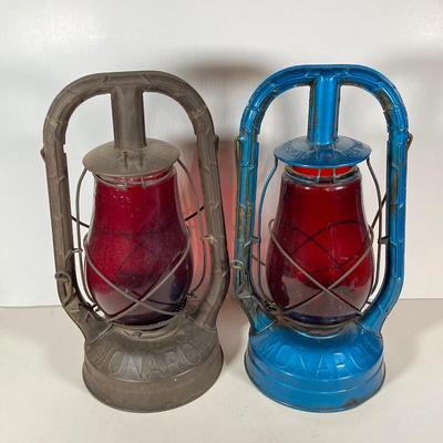 LOT 136: Vintage Dietz Oil Lanterns (3)