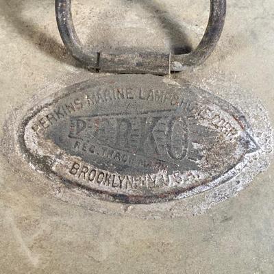 LOT 139: Vintage PERKO Perkins Marine Lamp