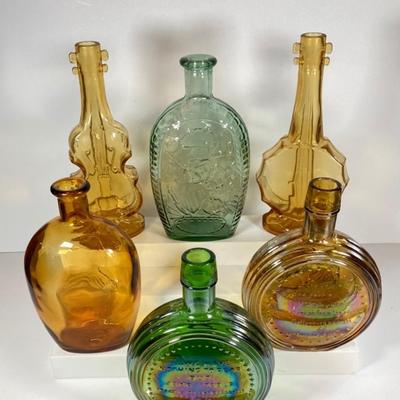 LOT 153: Amber and Green Glass Collection - Nello Gori, Wheaton and More