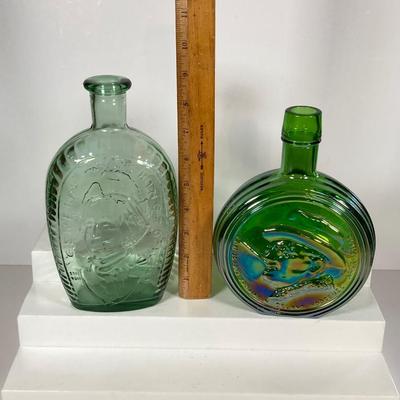 LOT 153: Amber and Green Glass Collection - Nello Gori, Wheaton and More