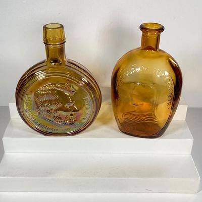 LOT 153: Amber and Green Glass Collection - Nello Gori, Wheaton and More