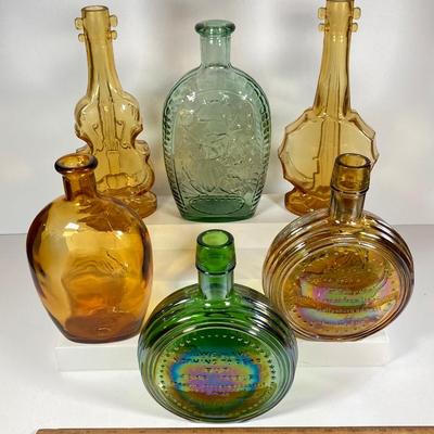 LOT 153: Amber and Green Glass Collection - Nello Gori, Wheaton and More